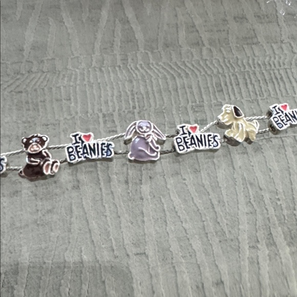 1990s Vintage “I 🩷 BEANIES” Kids Bracelet - Picture 4 of 6